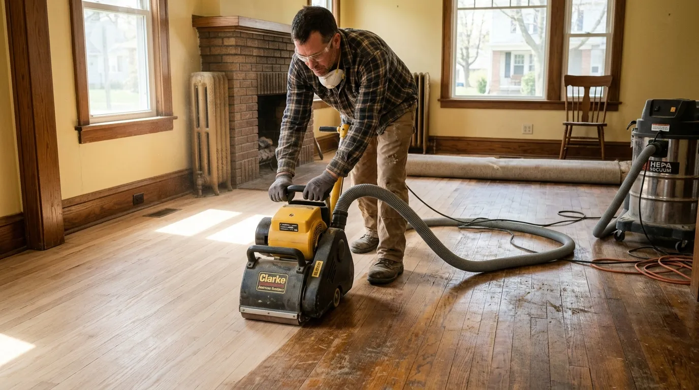 Solid Hardwood Floor Refinishing vs. Board Replacement: Assessing Wear and Wood Thickness